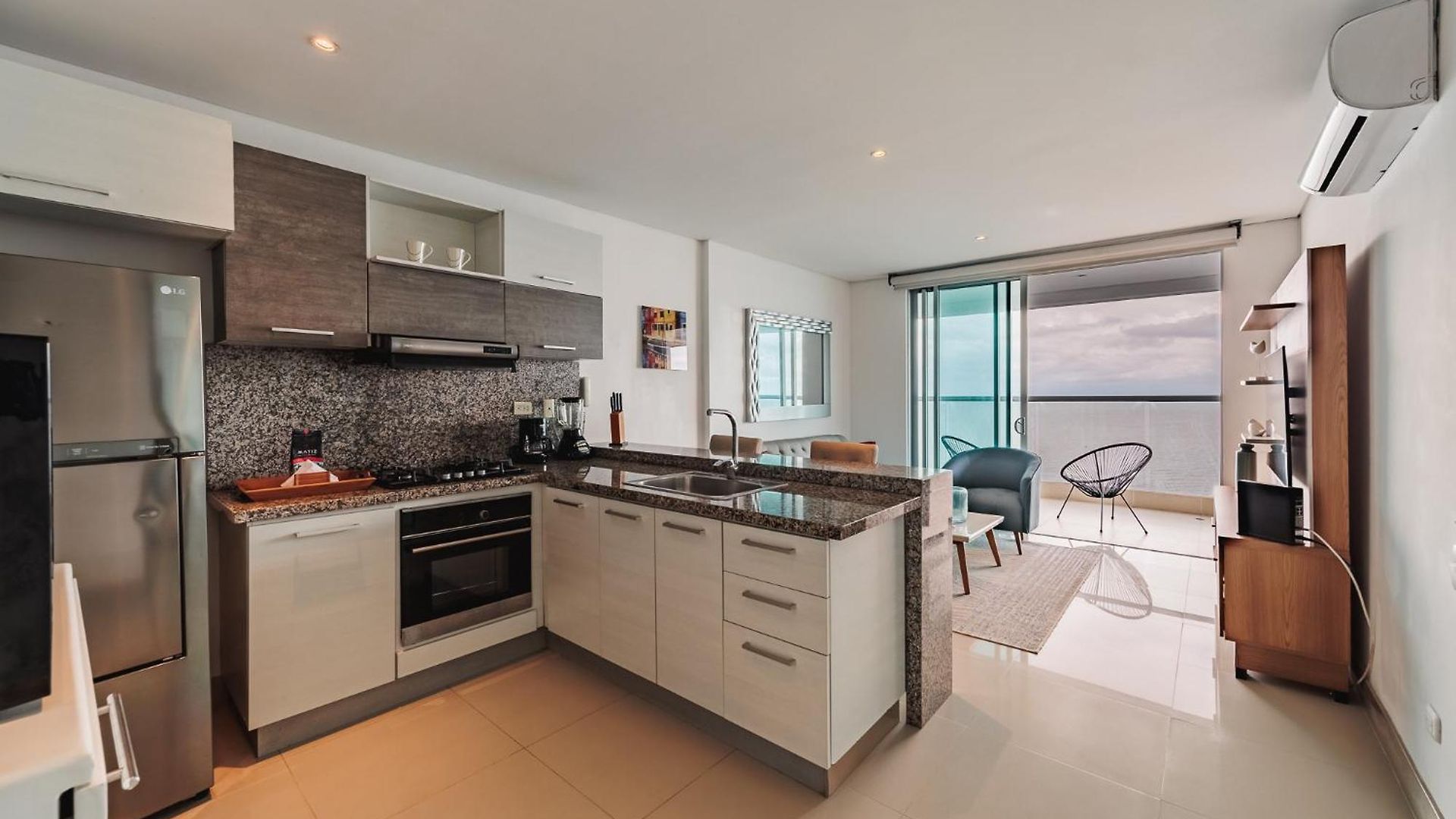 Apartamento Magnifico Apto De 1 Con Vista Inmejorable Al Mar En Bocagrande *