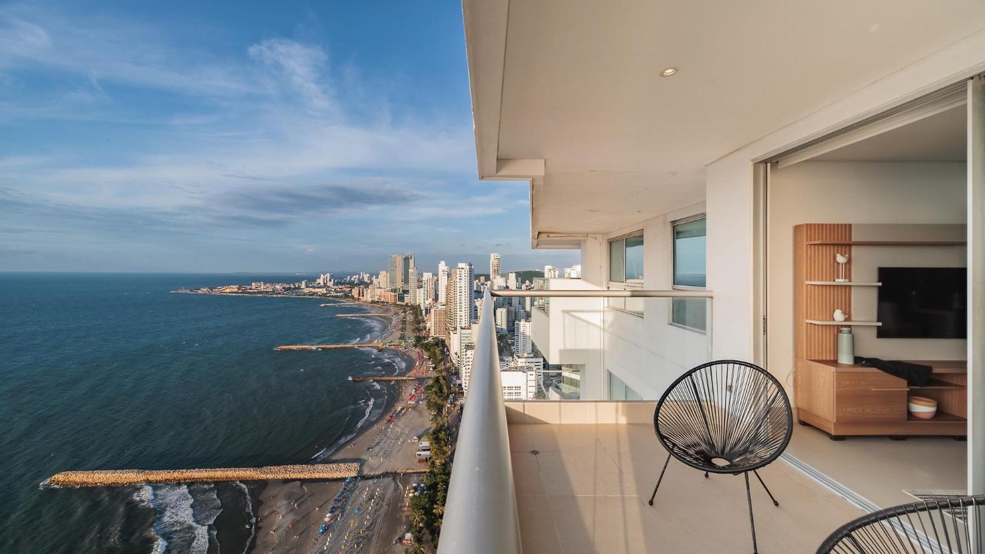 Apartamento Magnifico Apto De 1 Con Vista Inmejorable Al Mar En Bocagrande