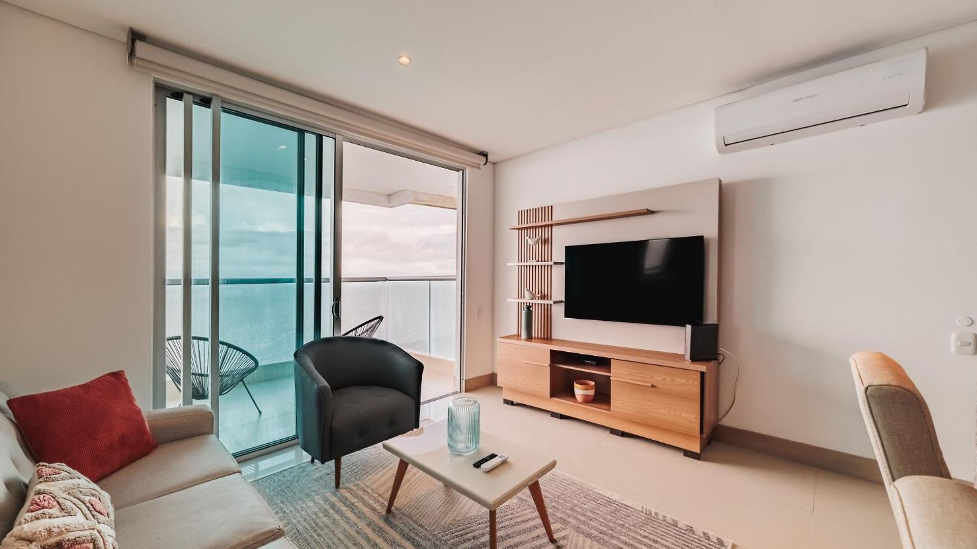 Magnifico Apto De 1 Con Vista Inmejorable Al Mar En Bocagrande Apartamento *